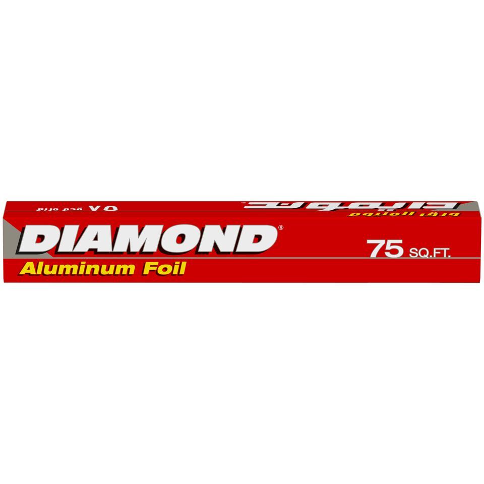 Diamond Aluminium Foil Silver, 75sqft