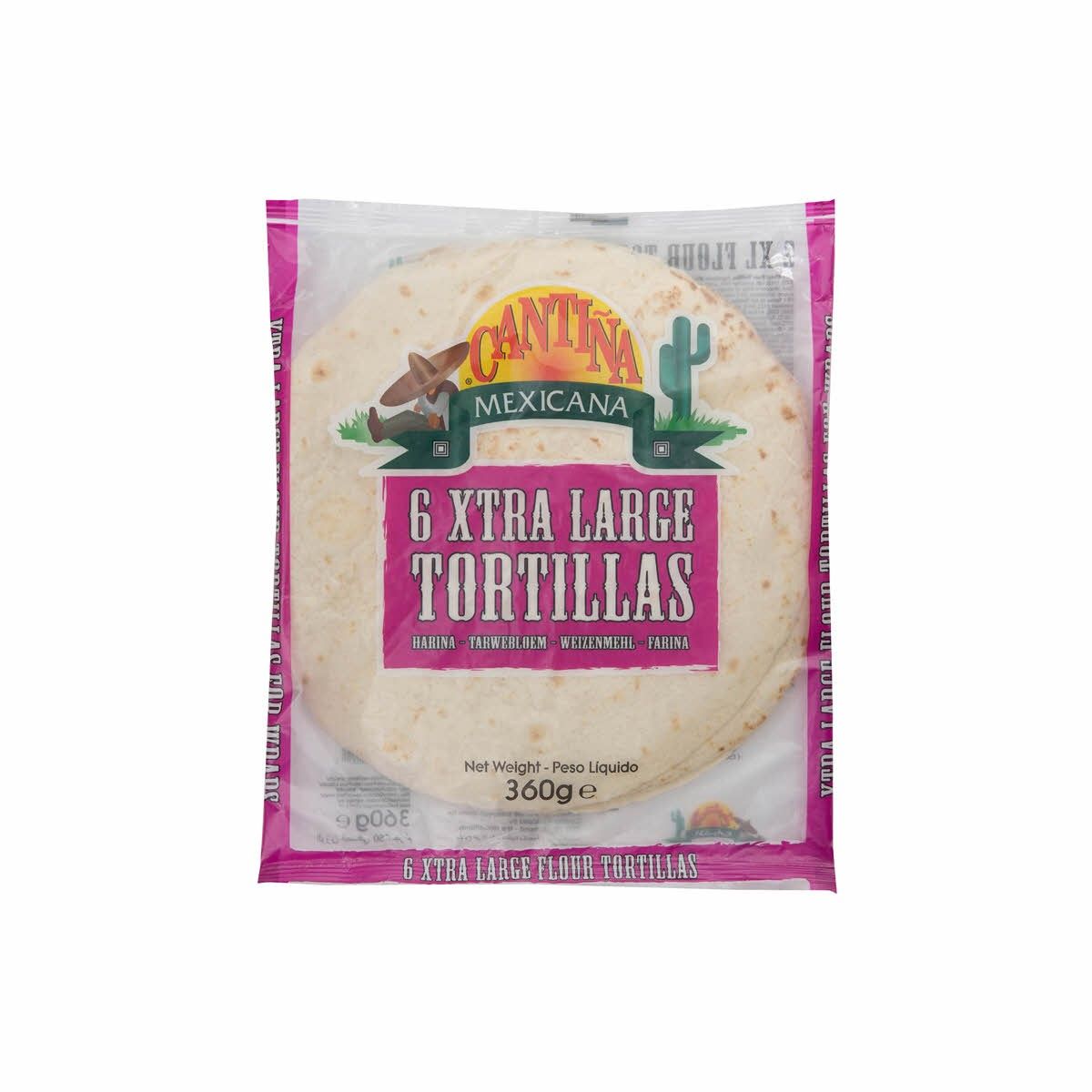 Cantina Mexicana Tortillas Large, 360g