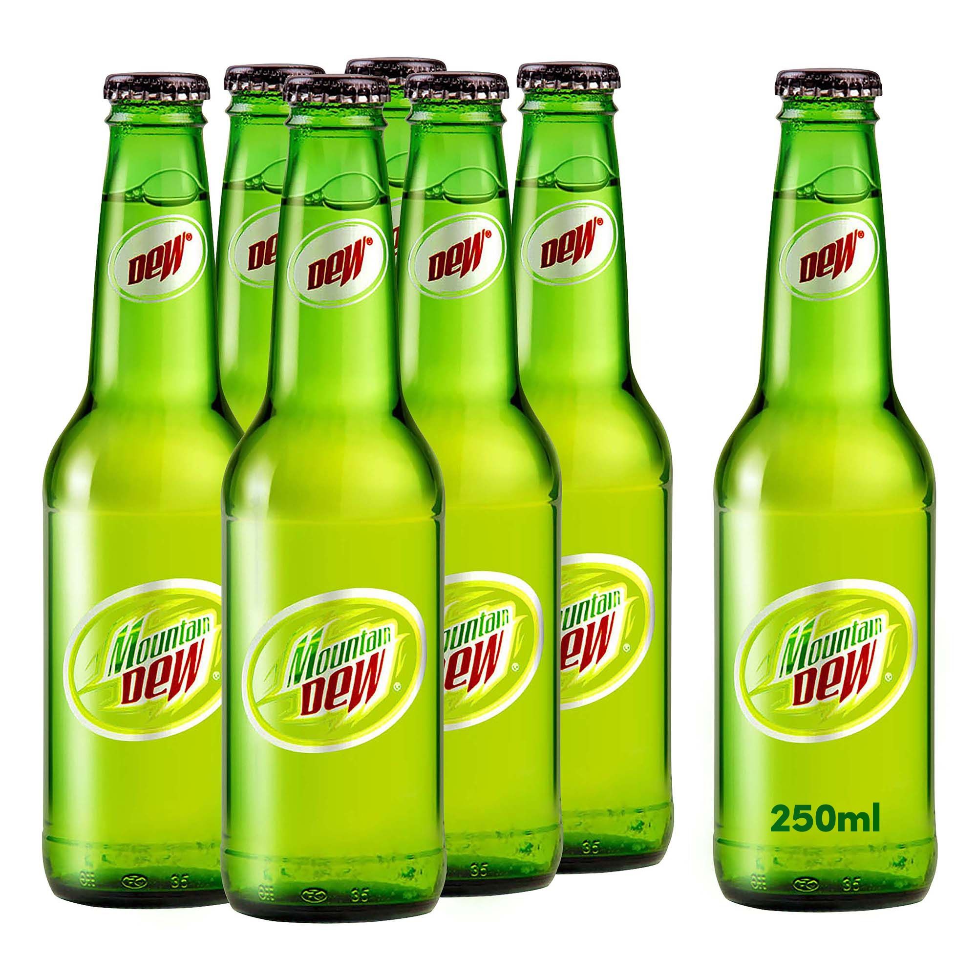 Mountain Dew Glass Bottle, 6x250ml