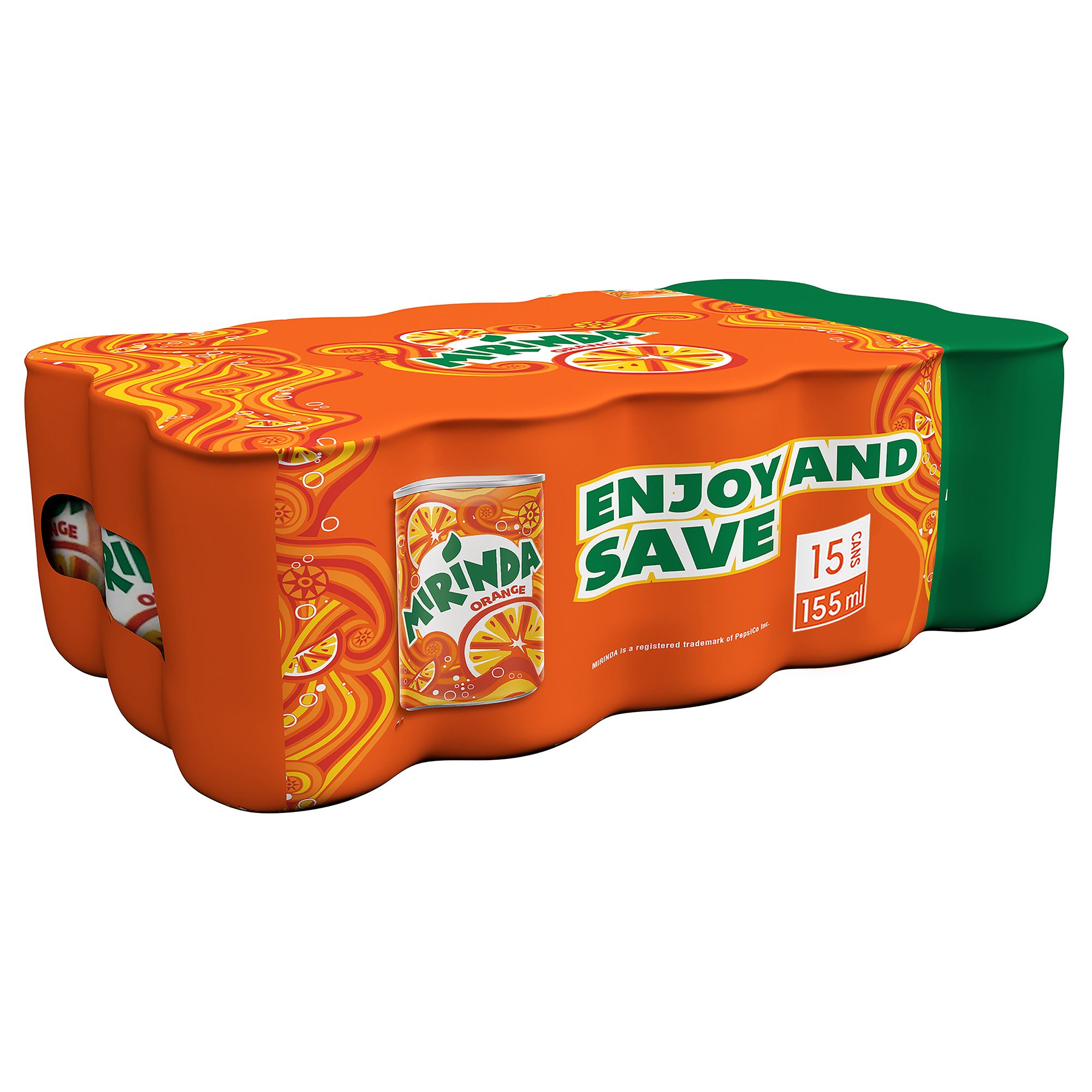 Mirinda Orange Soft Drink Mini Cans, 15x155ml