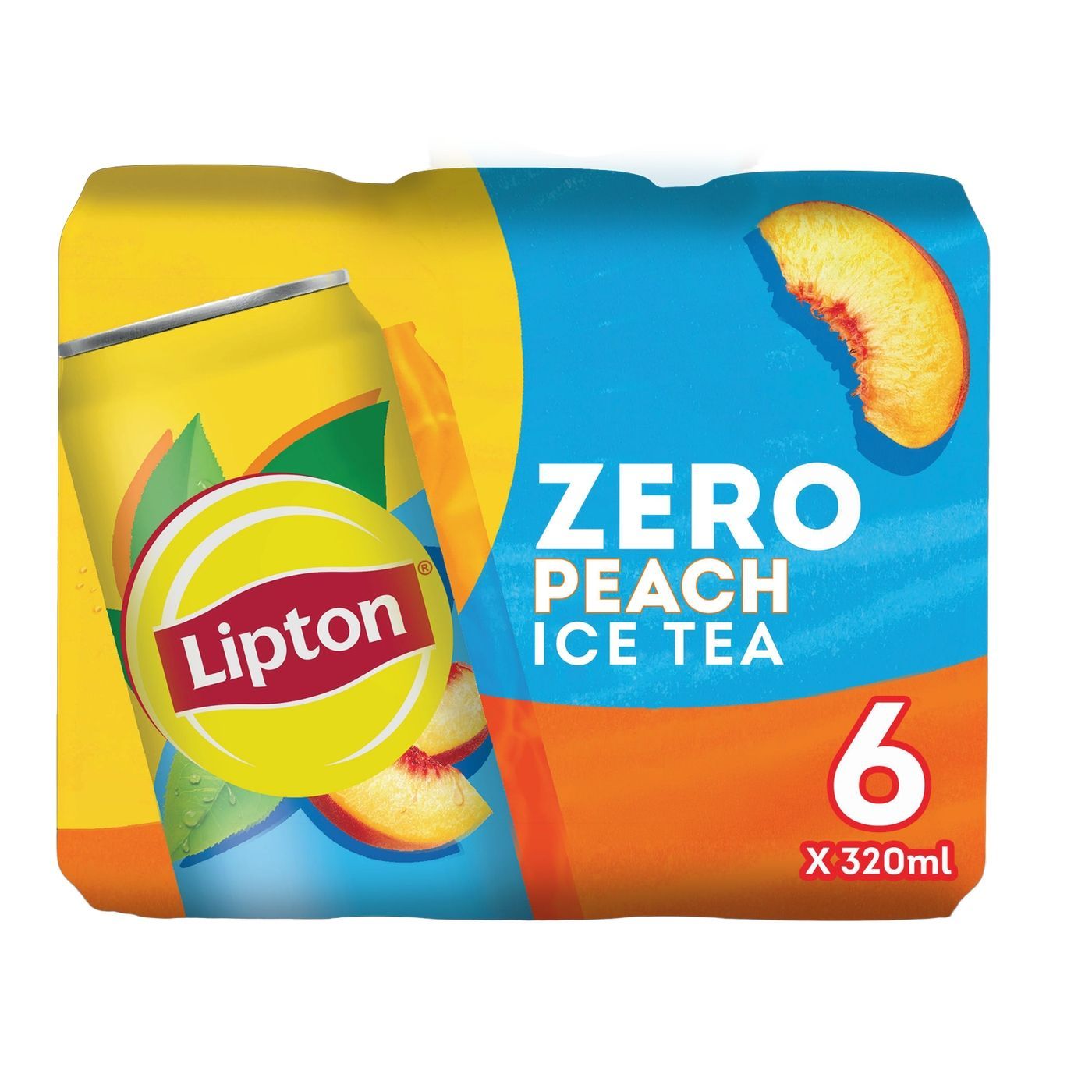 Lipton Ice Tea Peach Zero, 6x320ml
