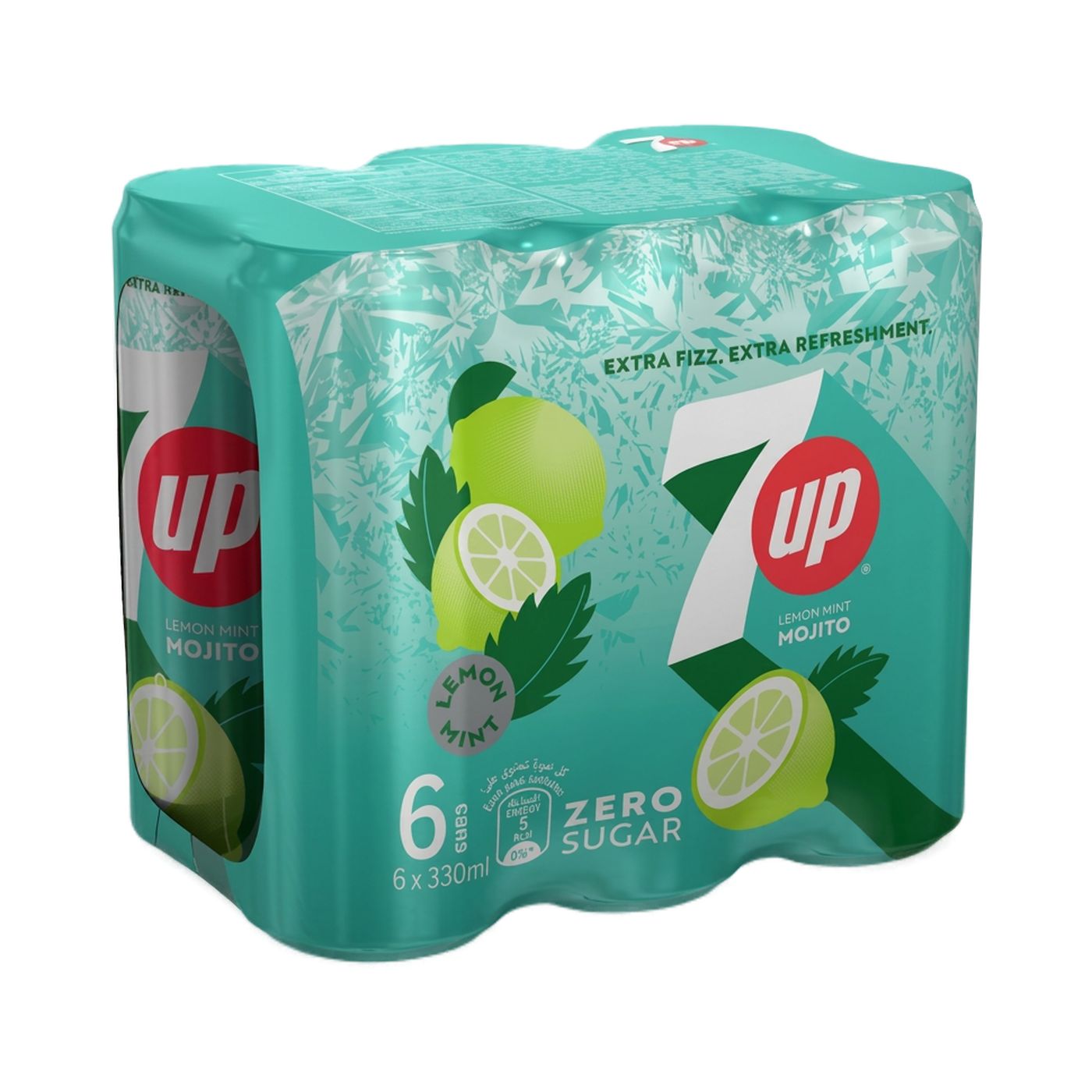 7Up Lemon Mint Mojito Drink, 6x330ml