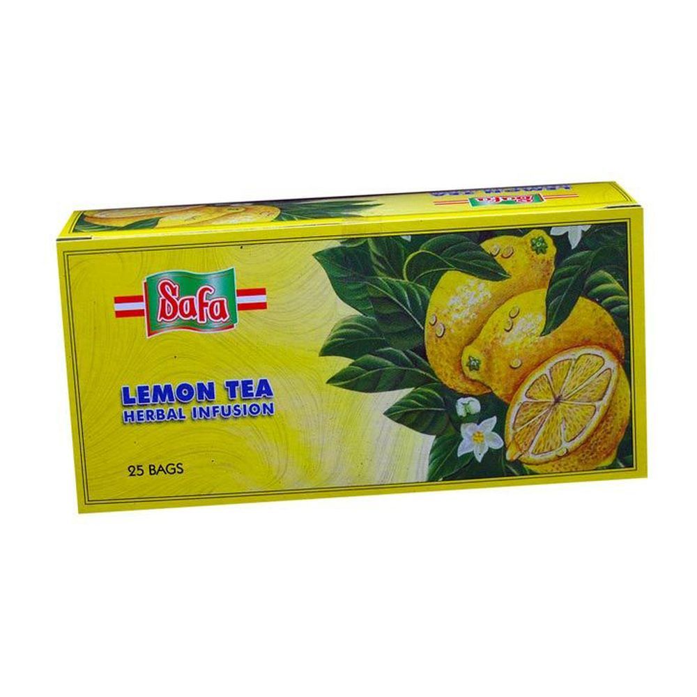 Safa Herbal Infusion Lemon Tea Bags 50g x Pack of 25