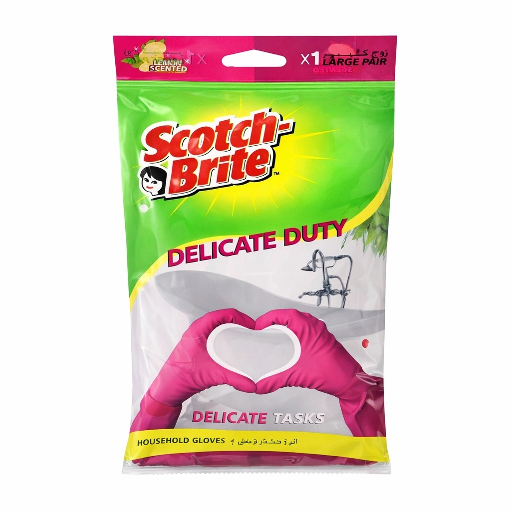 Scotch-Brit Delicate Household Hand Gloves Large 1 Pair