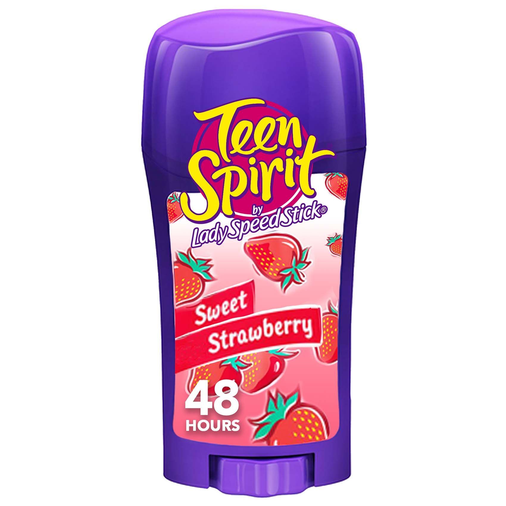 Lady Speed Stick Teen Spirit Antiperspirant Deodorant Sweet Strawberry Scent, 65g