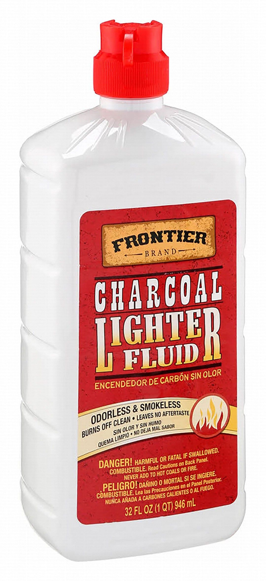 Frontier Smokeless & Odorless Charcoal Lighter Fluid, 946ml