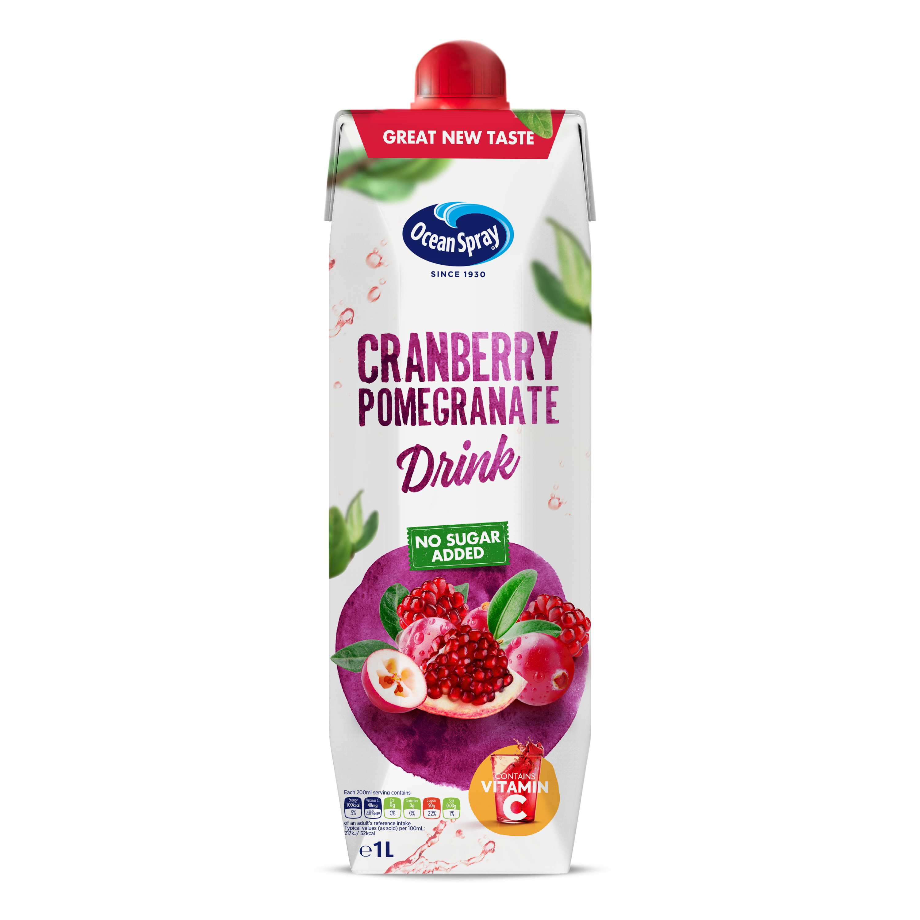 Ocean Spray Cranberry Pomegranate Fruit Drink, 1L