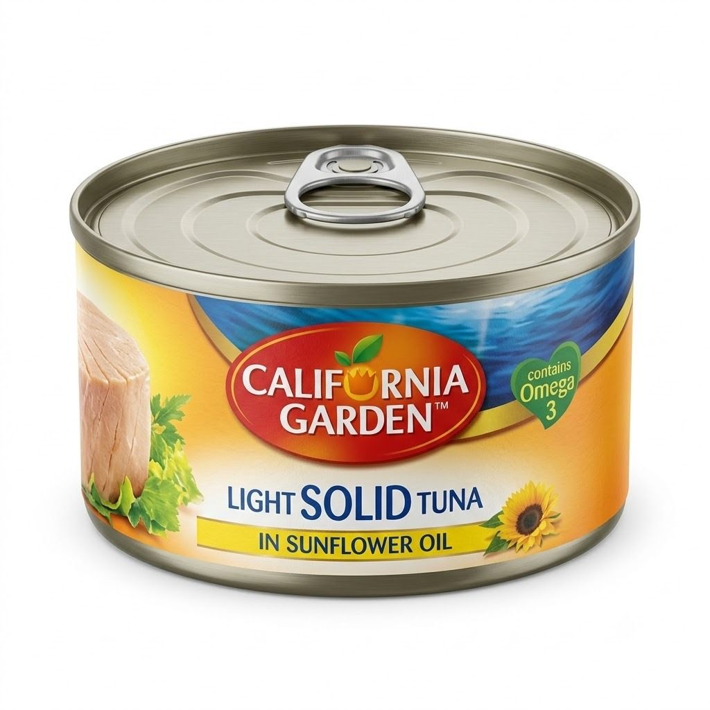 California Garden Light Solid Tuna in Sunflower Oil, 185g