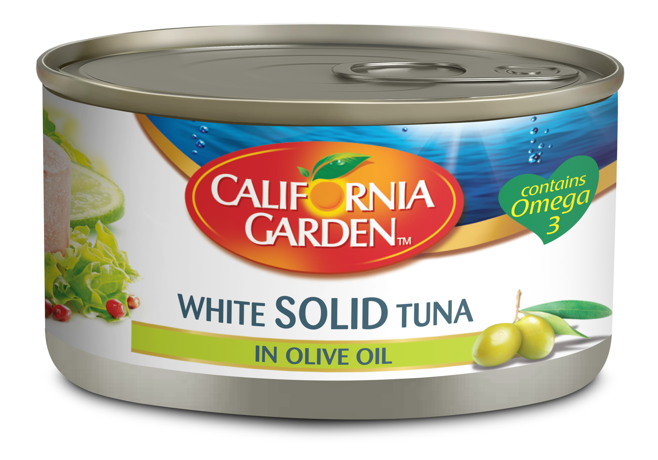 California Garden White Meat Tuna Solid in Olive Oil, 185g