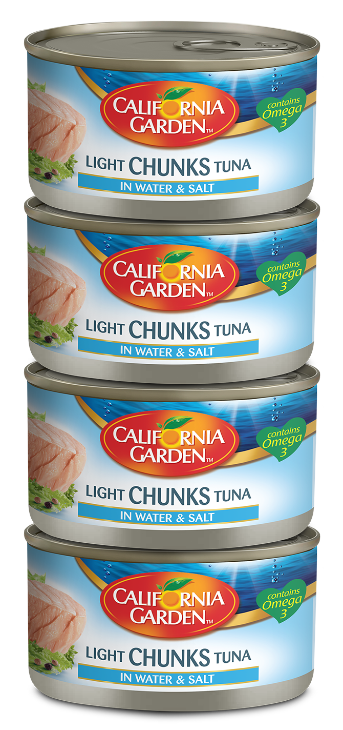 California Garden Light Tuna Chunks in Water & Salt 4 x 170 gr