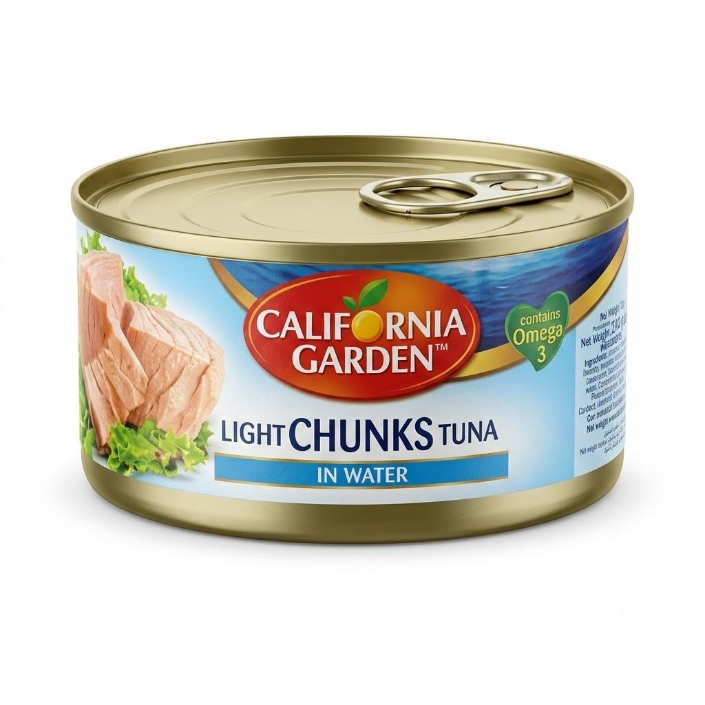 California Garden Light Tuna Chunks In Water, 185g