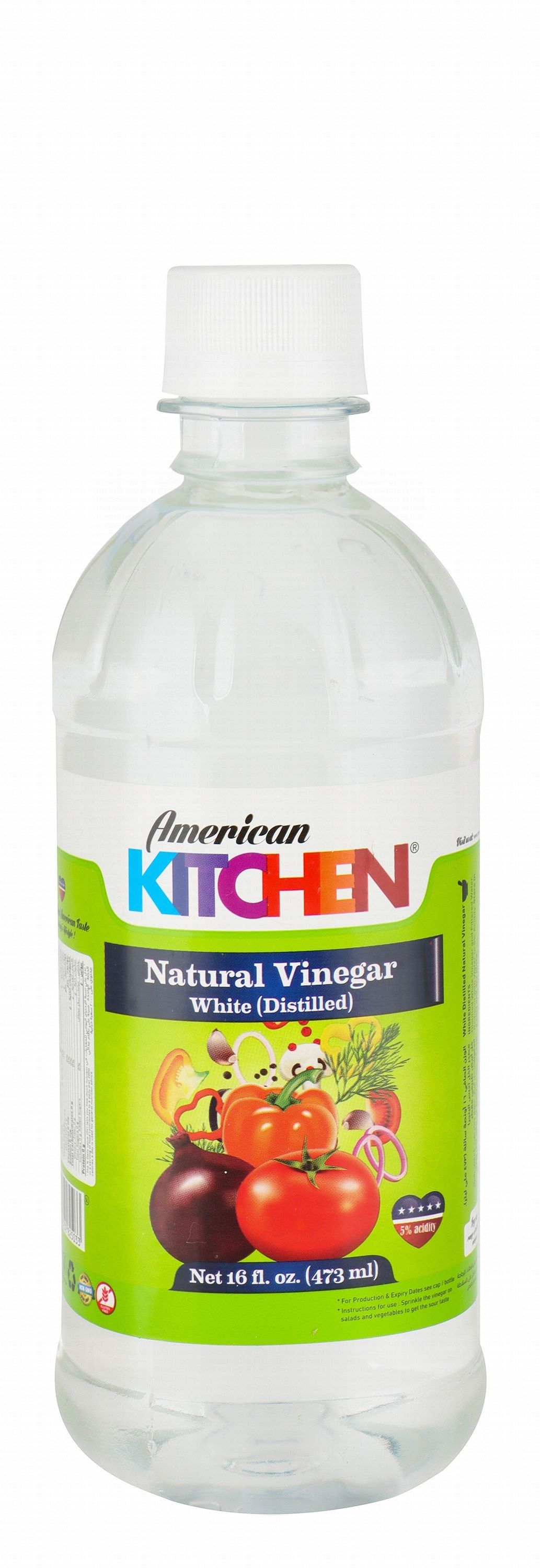 American Kitchen White Vingar, 473ml