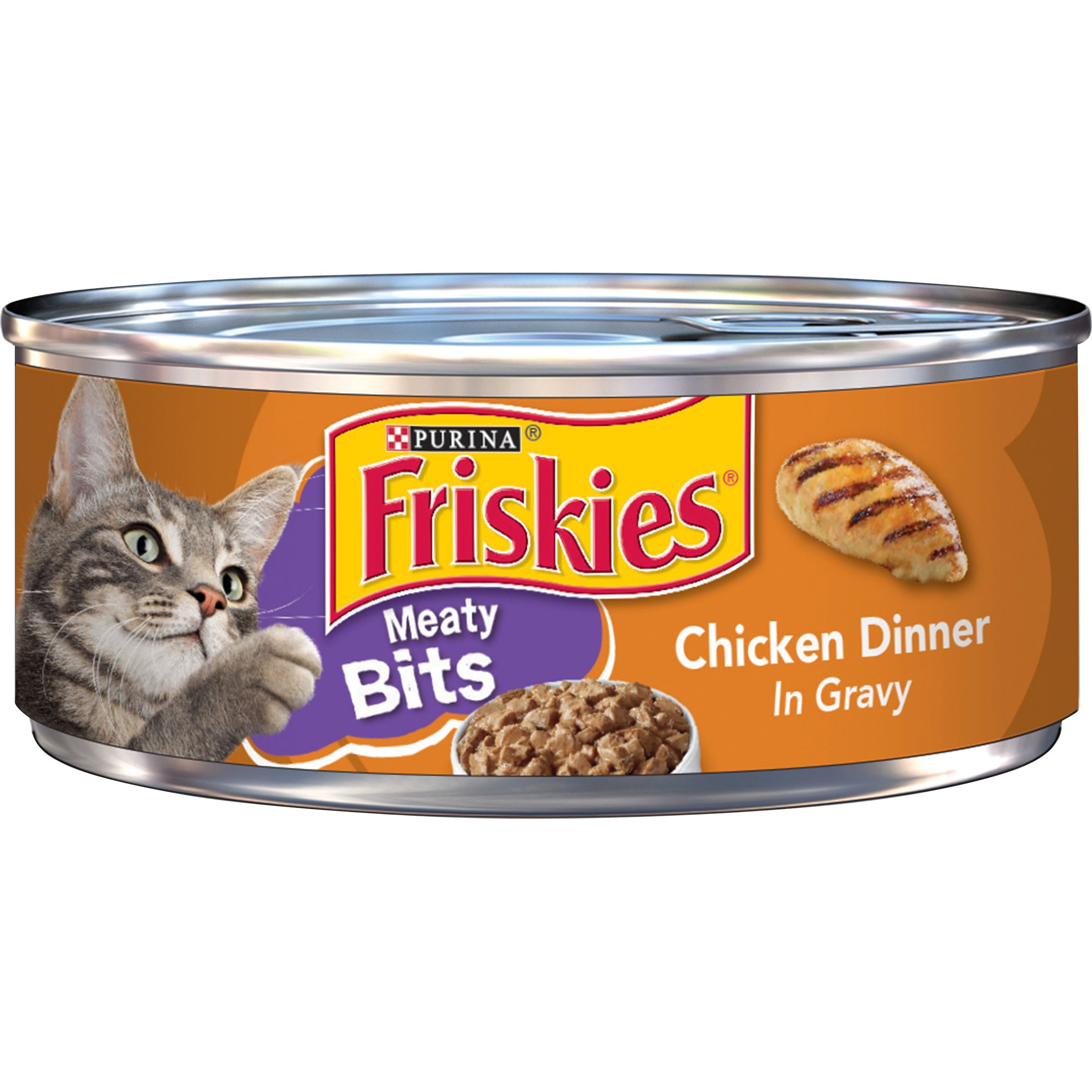 Friskies Cat Chicken Dinner In Gravy Meaty Bits 156 G