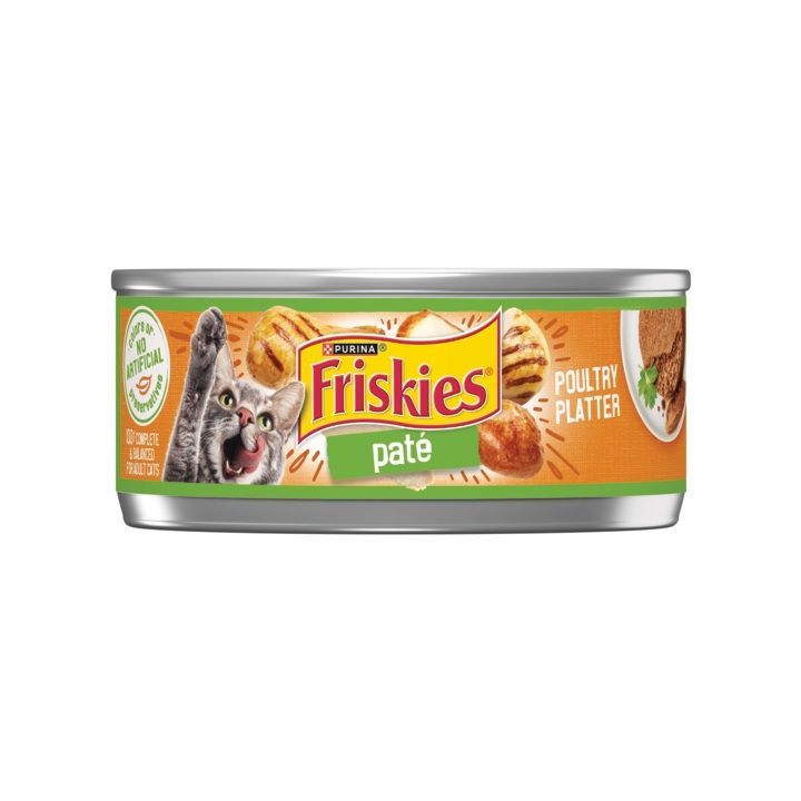 Purina Friskies Pate Wet Cat Food Poultry Platter, 155g