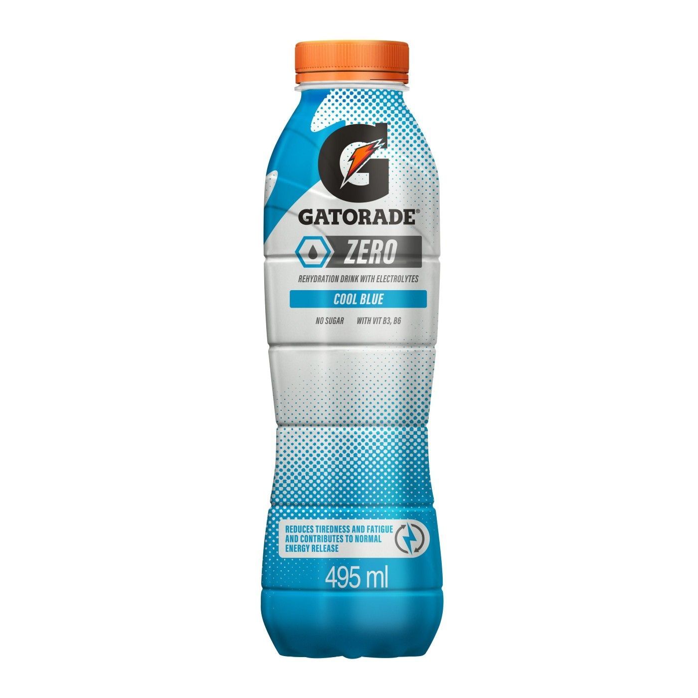 Gatorade Zero Cool Blue Flavour Sports Drink, 495ml