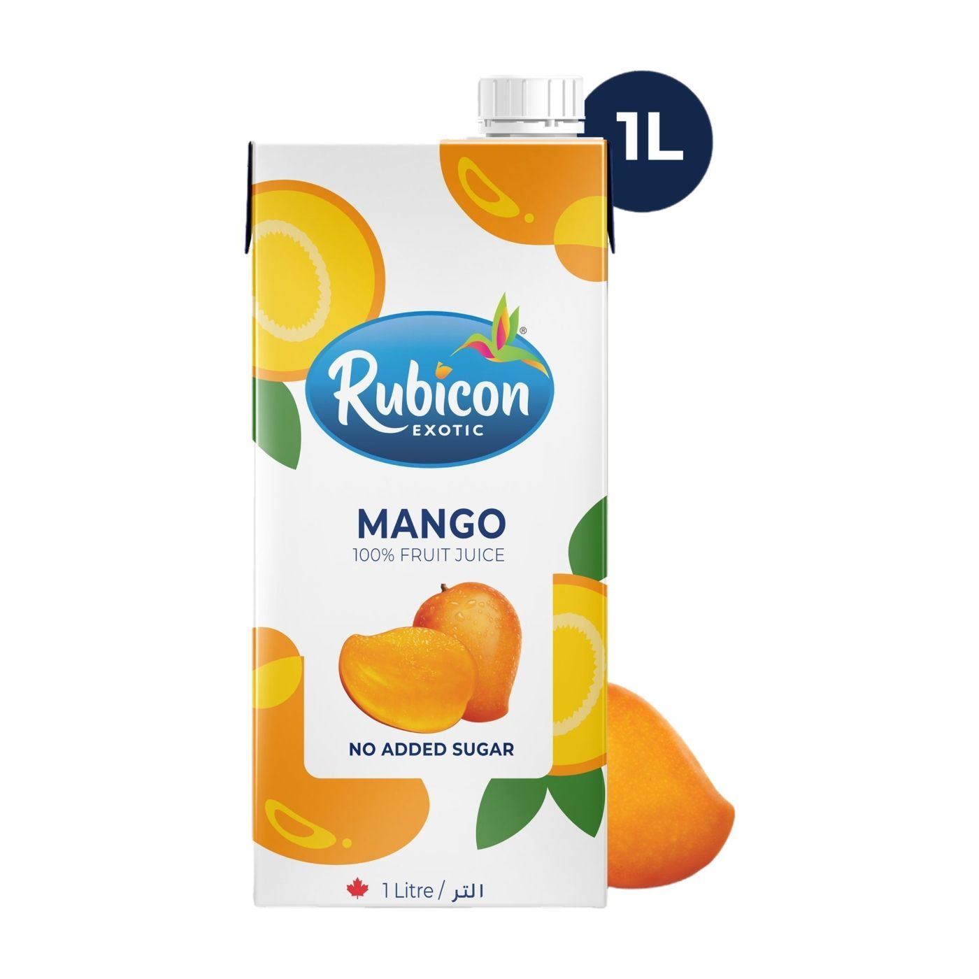 Rubicon Exotic No Added Sugar Mango Fruit Juice, 1L