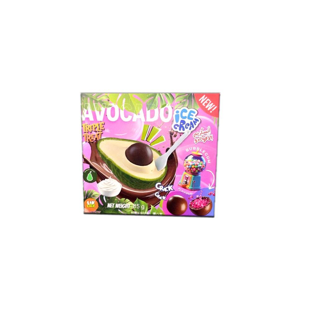 Triple Treat Avocado Bubble Gum Ice Cream, 85ml