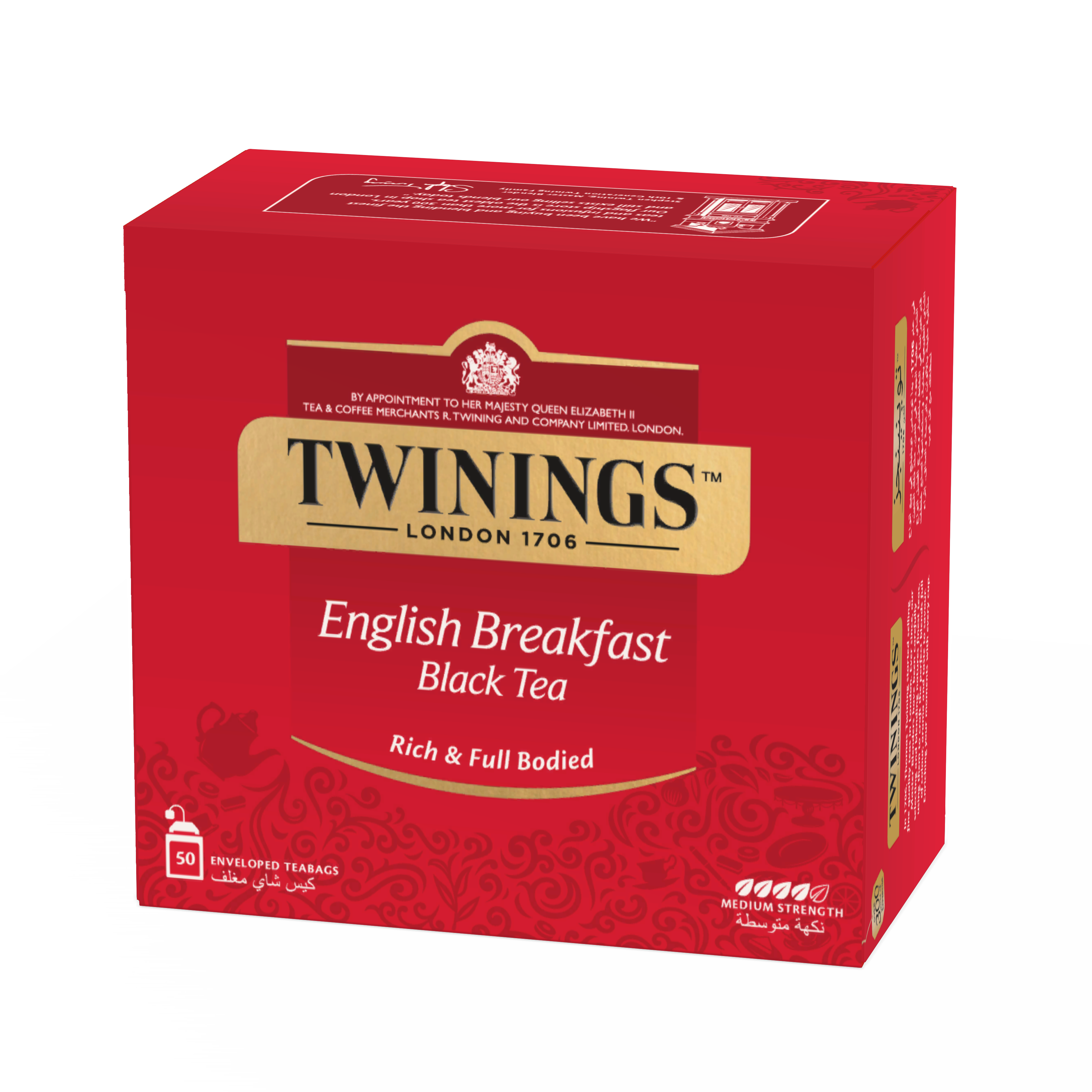 Twinings London English Breakfast Tea, 50 Teabags