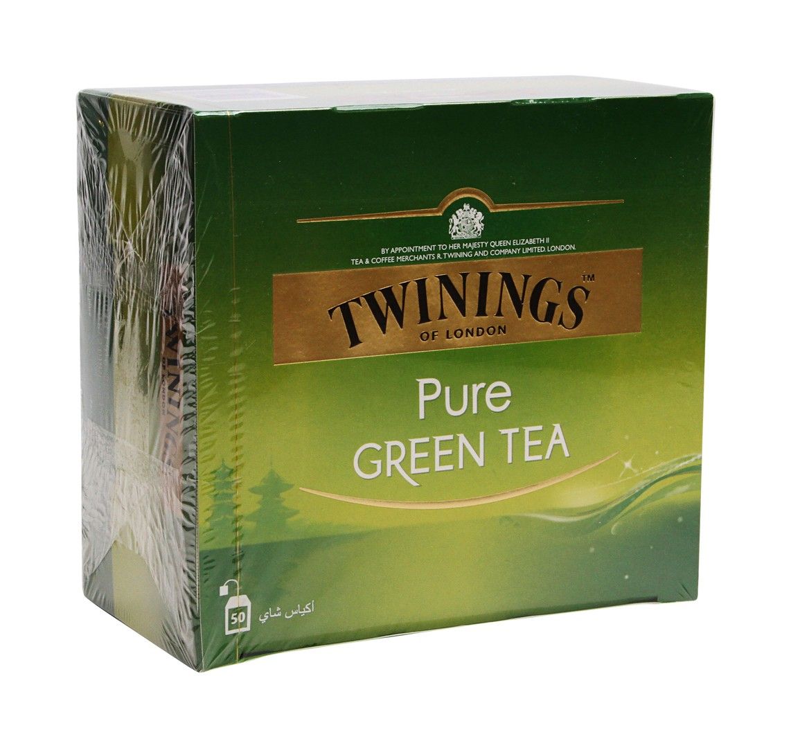 Twinings Pure Green Tea Bags, 50 Pieces