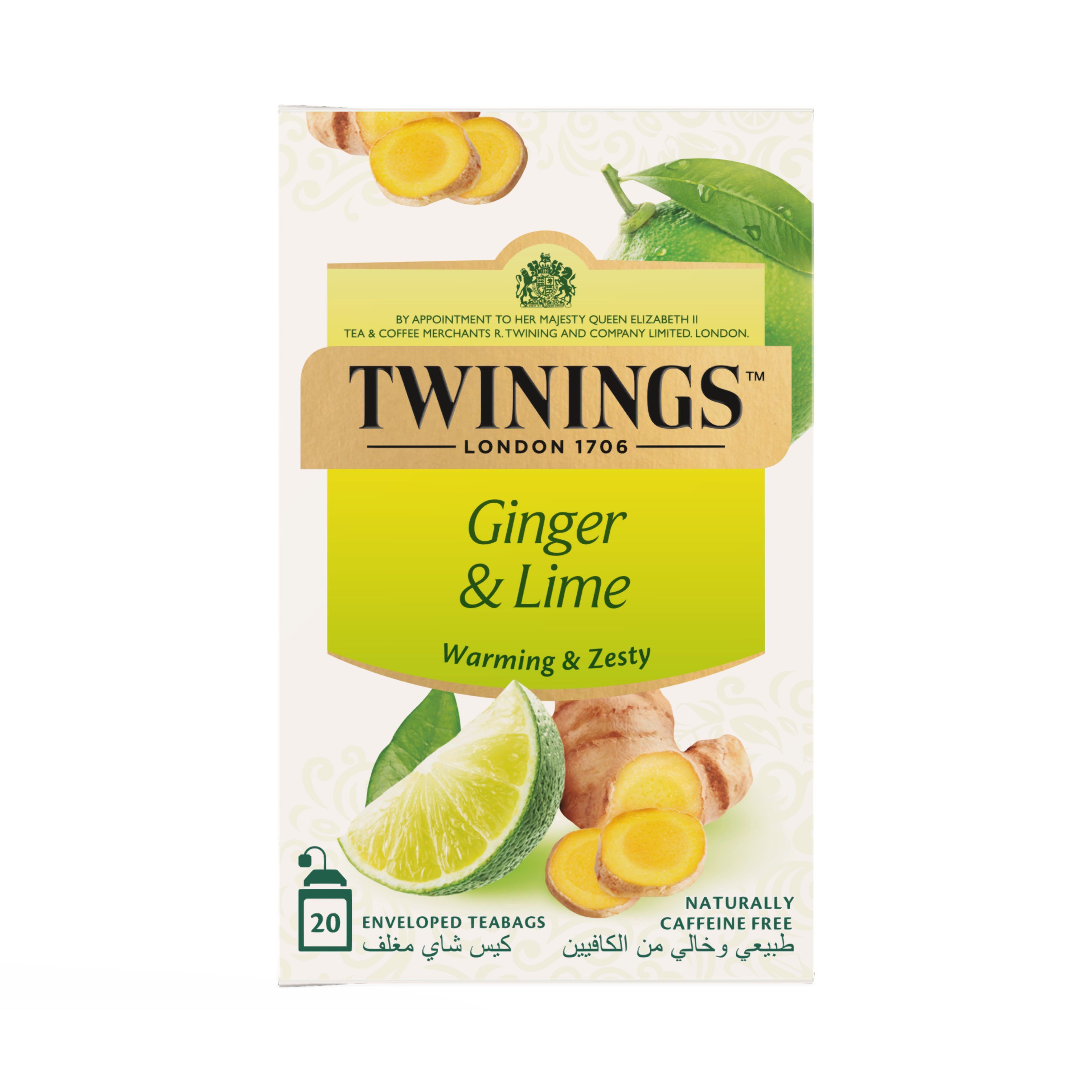 Twinings Ginger & Lime Tea Bags, 20 Tea Bags
