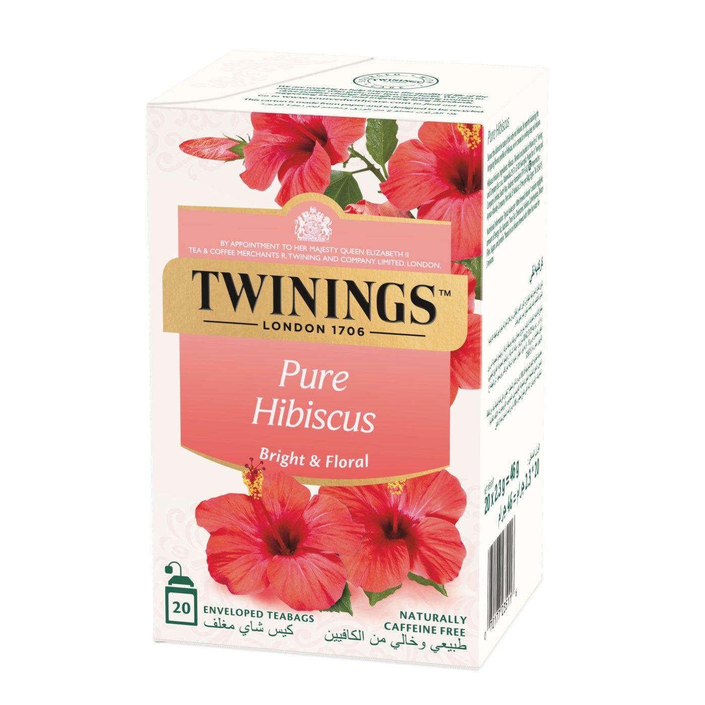 Twinings Pure Hibiscus Meast Tea Bags, 20 Bags