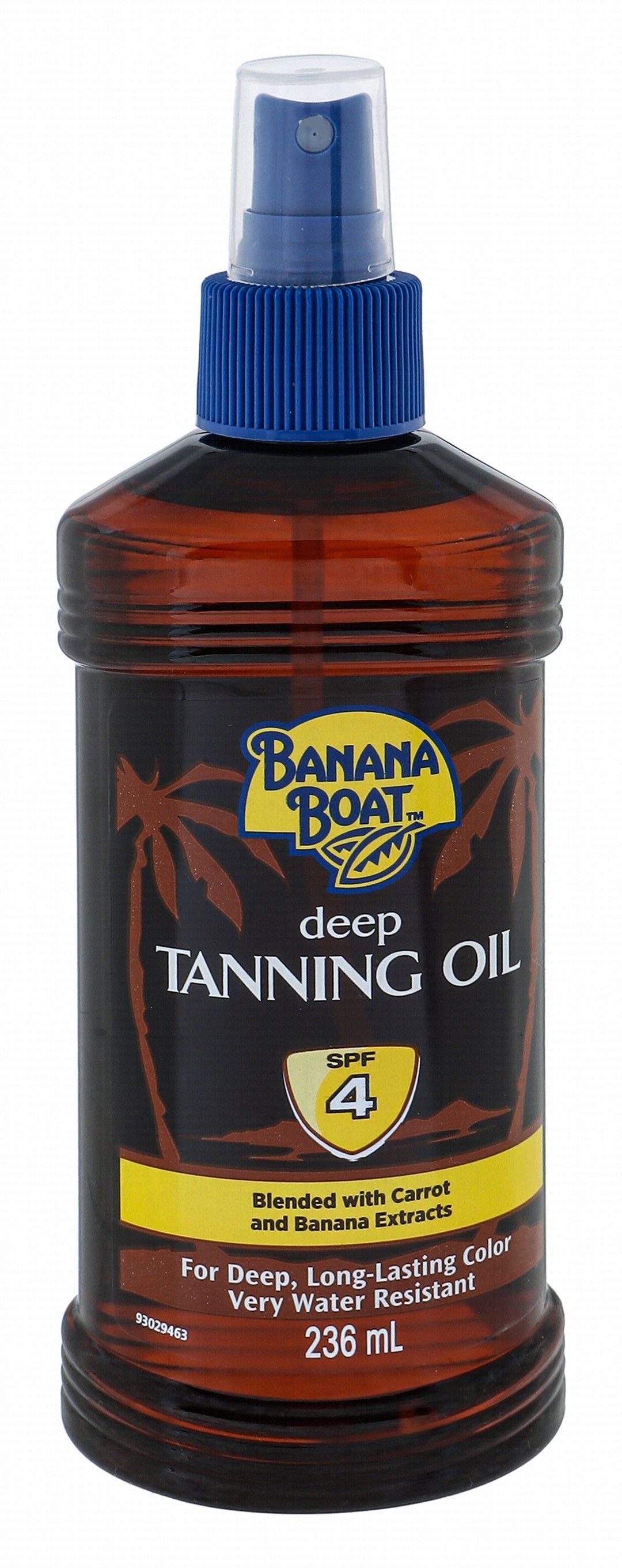 Banana Boat Water-Resistant Deep Tanning Oil Spray with Carrot & Banana Extracts SPF4, 236ml