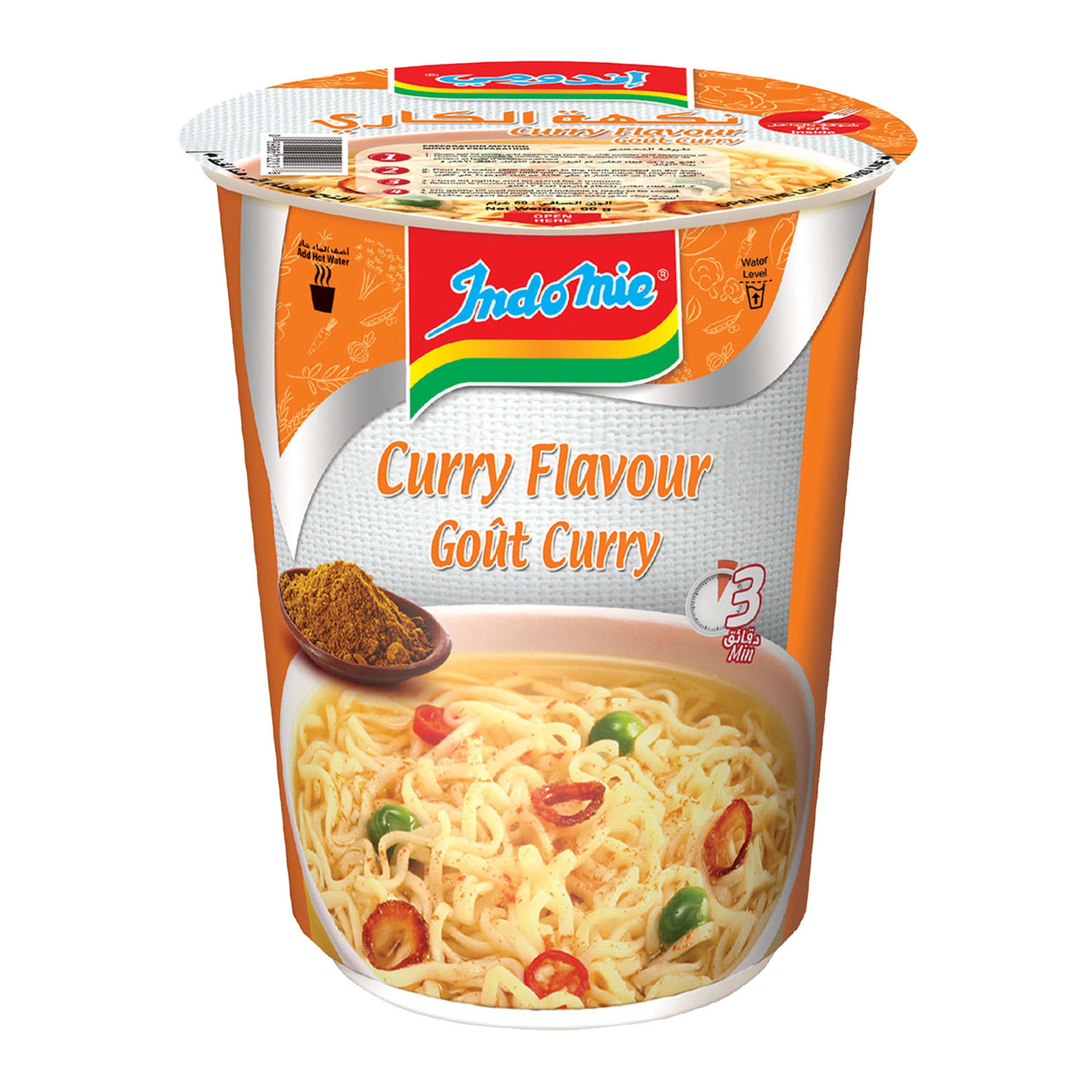 Indomie Curry Cup Noodles, 60g