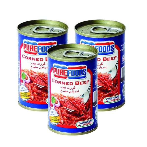 Purefood Corned Beef, 3x150g