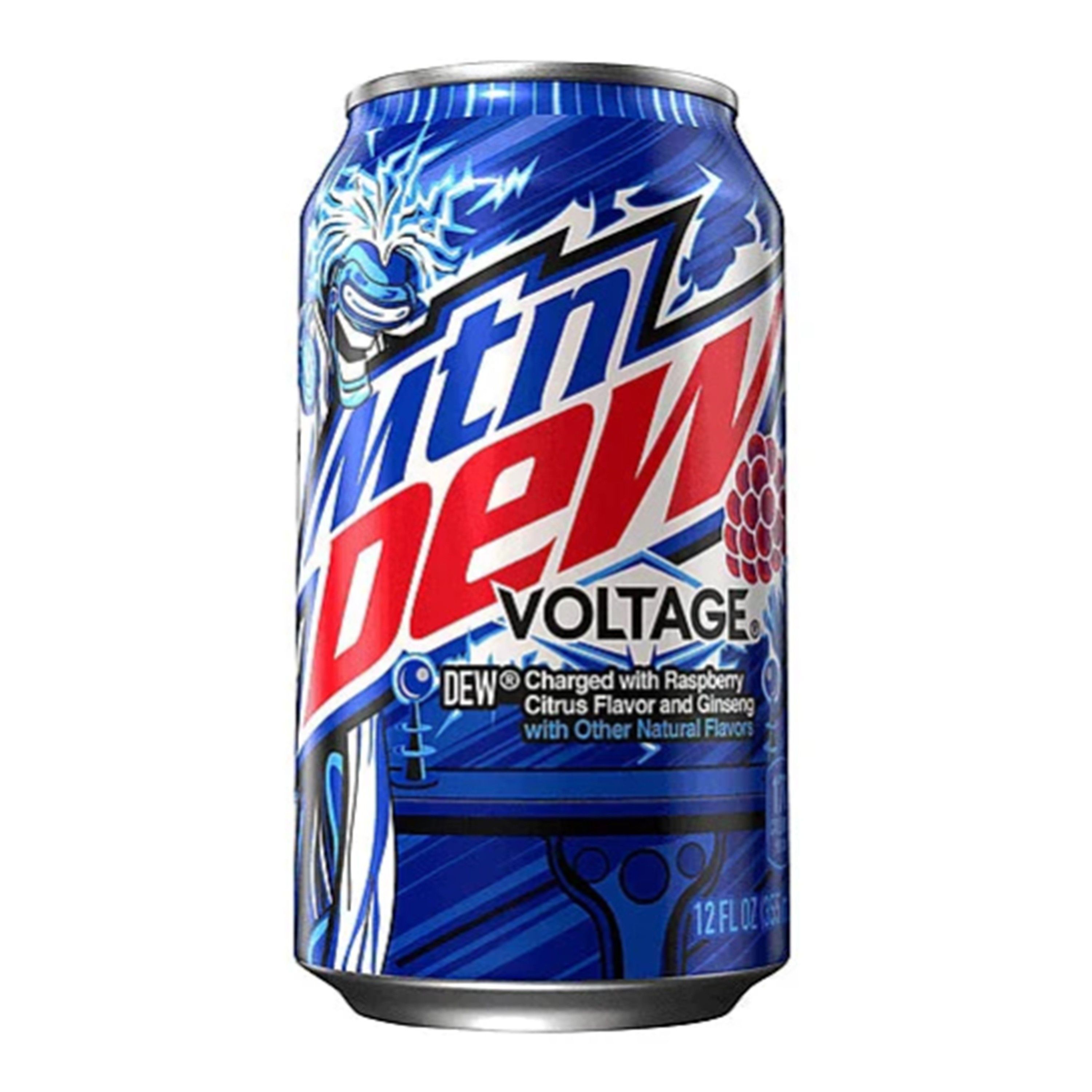 Mountain Dew Voltage Raspberry Citrus Soft Drink, 355ml