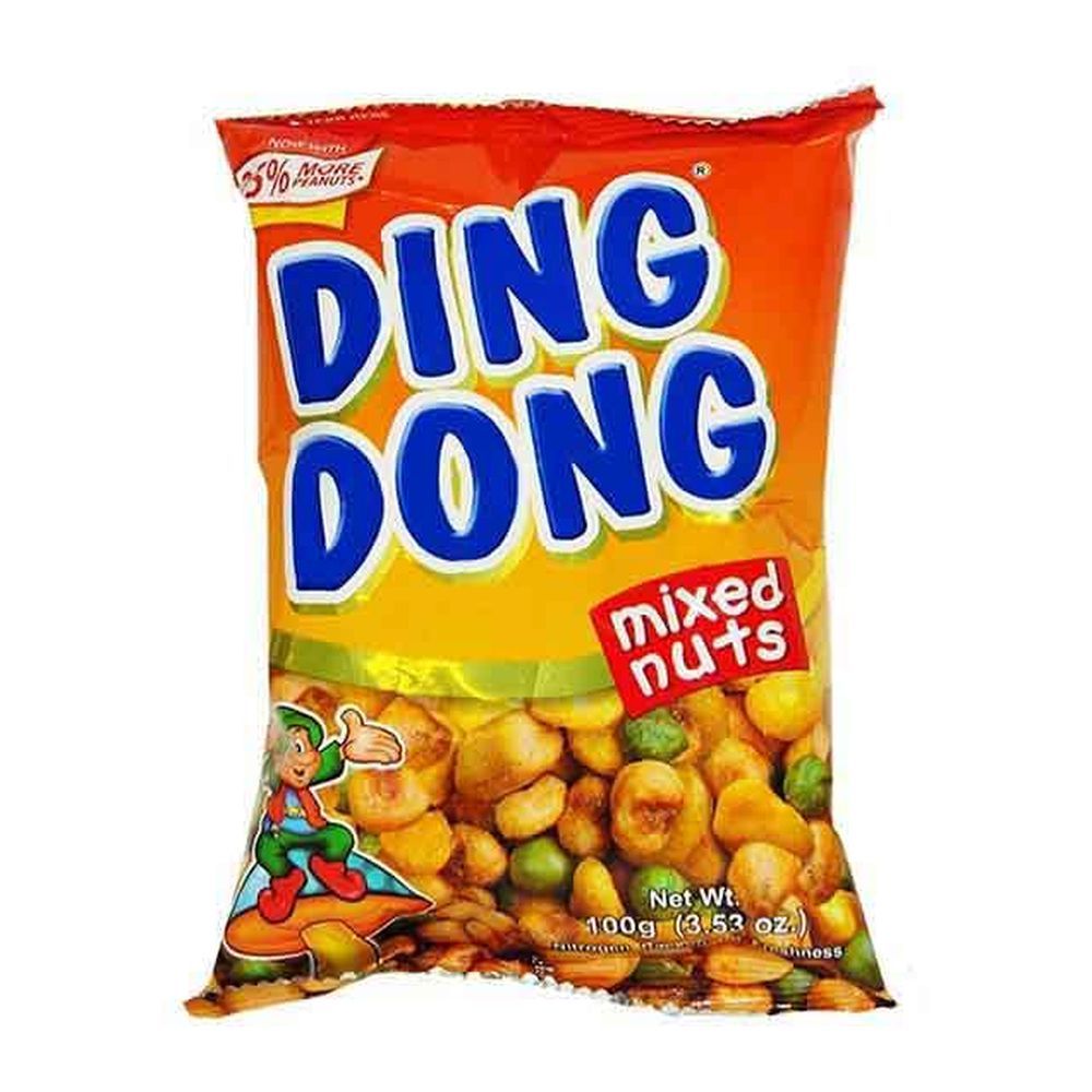 Ding Dong Mixed Nuts Snacks 100g x Pack of 4
