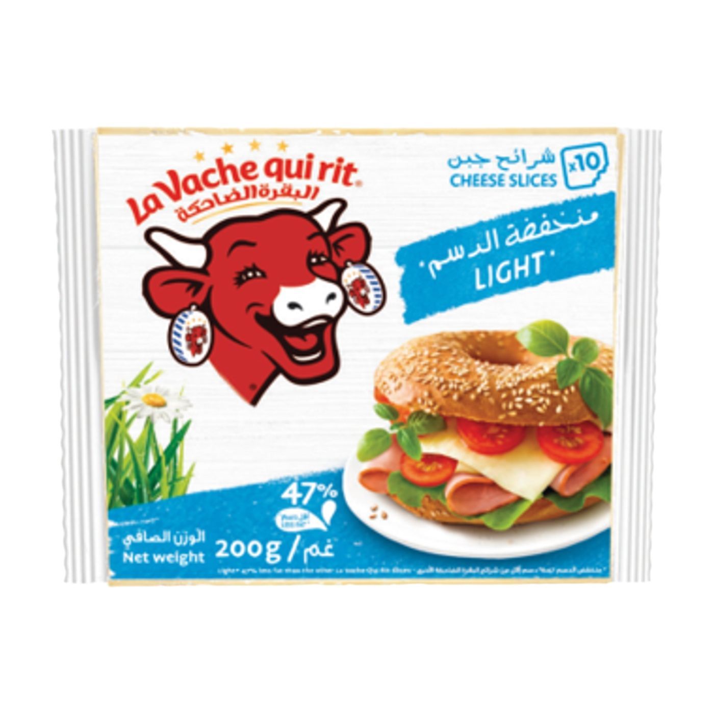 La Vache Qui Rit Light Cheese Slices, 10 Slices, 200g