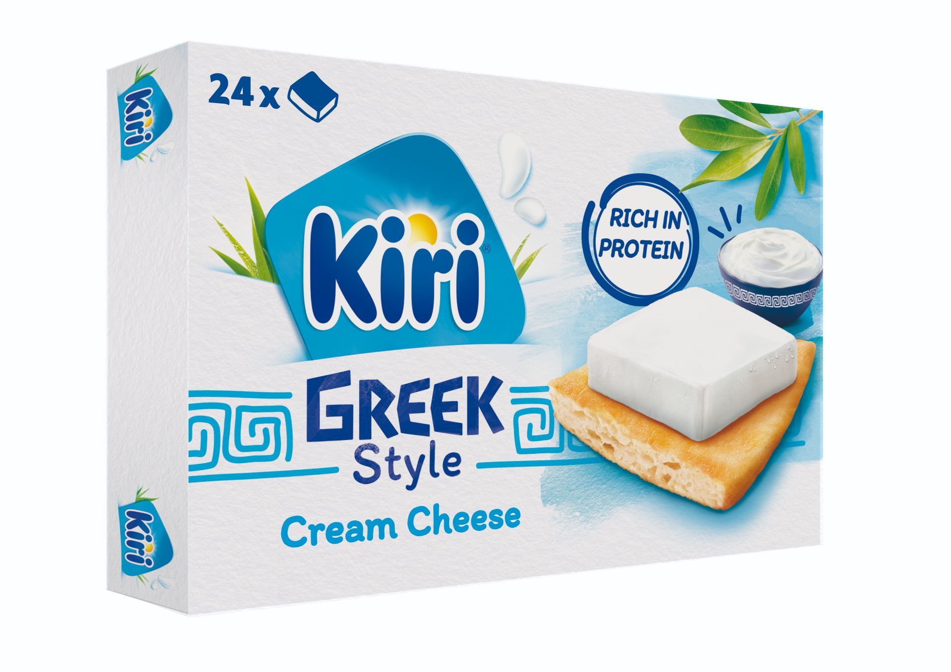 Kiri Greek Style Cream Cheese, 24 Portions, 400g