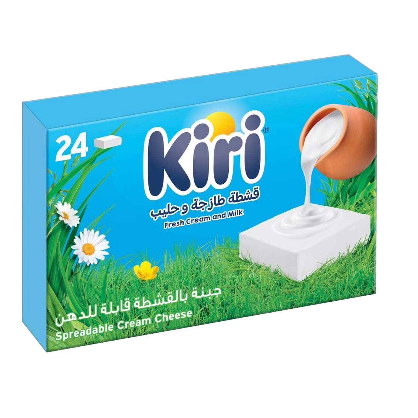 Kiri Spreadable Cream Cheese Squares (24 Portions), 400g