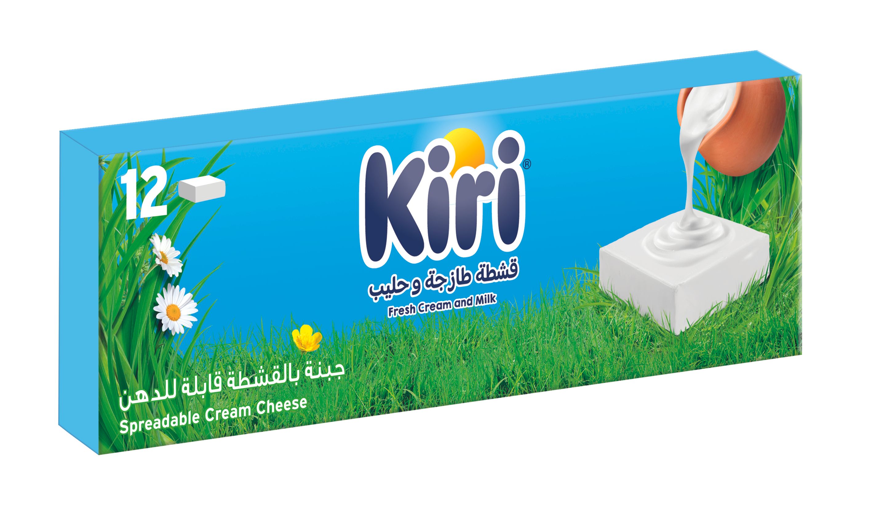 Kiri Spreadable Cream Cheese Squares (12 Portions), 200g