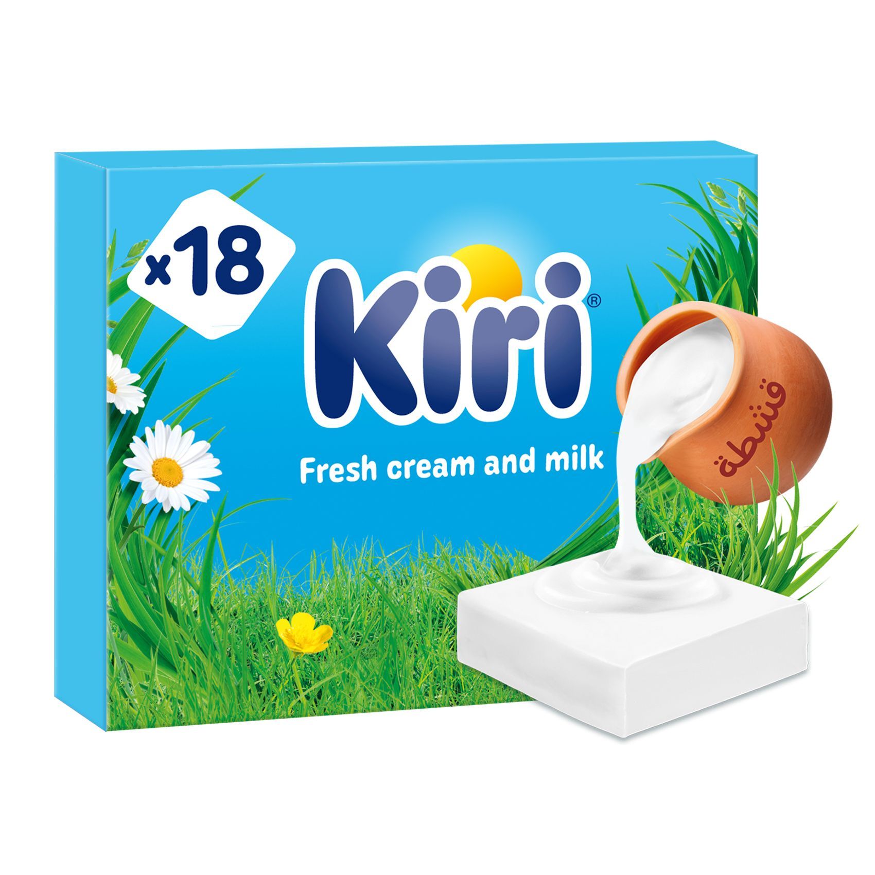 Kiri Spreadable Cream Cheese Squares, 18 Portions, 293g