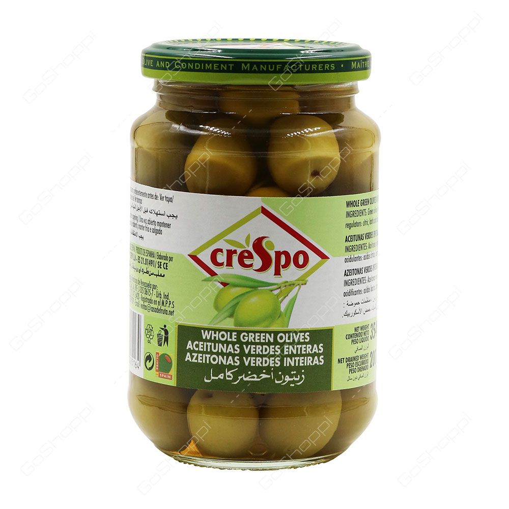 Crespo Green Olives Jars, 354g