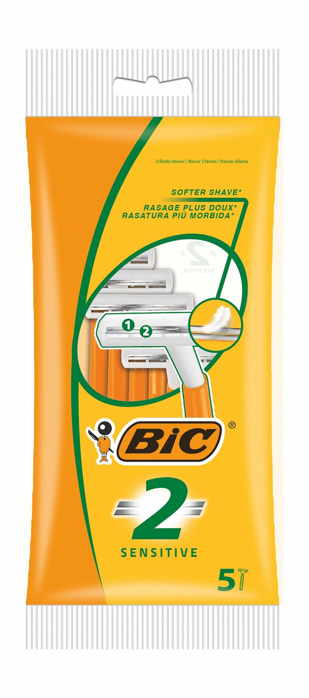 Bic Shaver Male 2 Sensitive 5 pcs