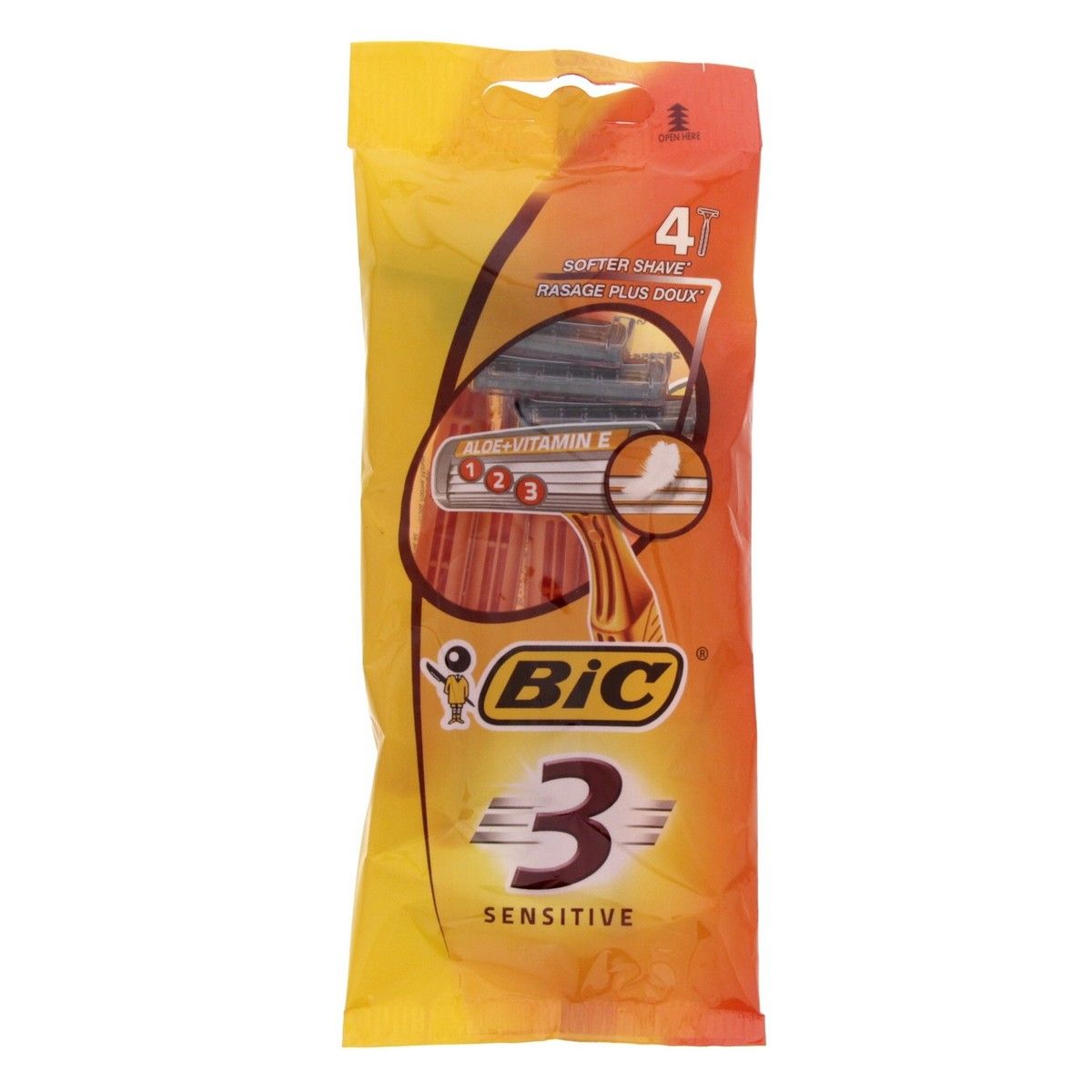 Bic Shaver Male 3 Sensitive 4 pcs