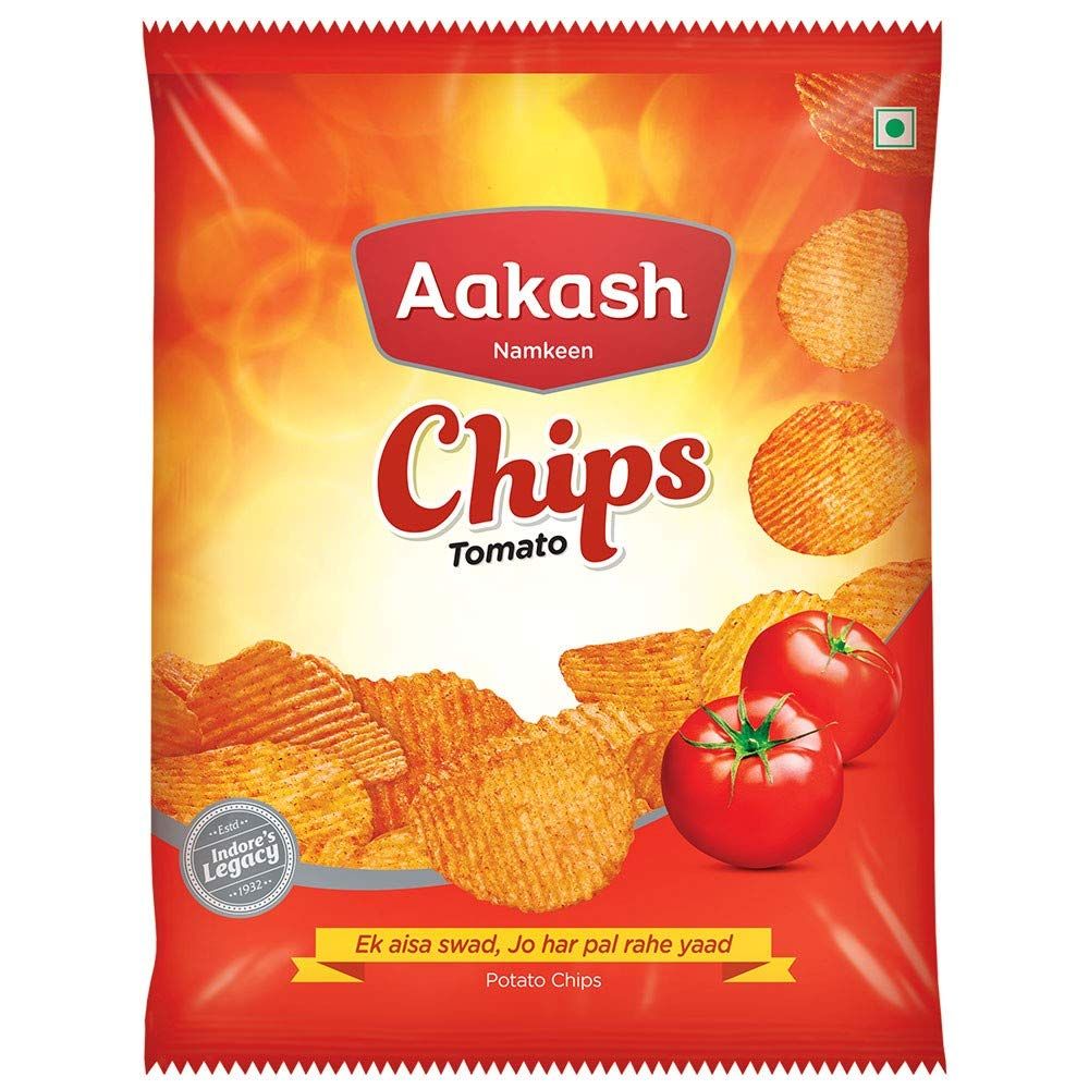 Aakash Tomato Flavored Chips, 2x130g