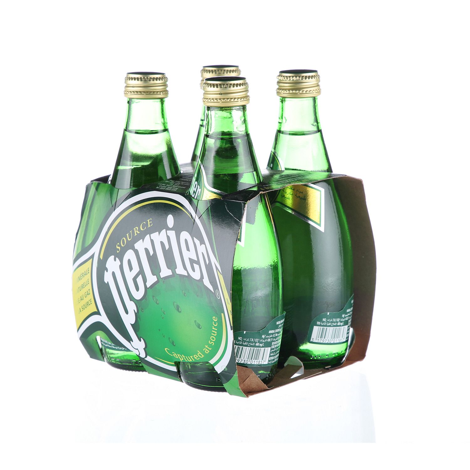 Perrier Sparkling Water Glass Bottles (4x330ml), 4x330ml