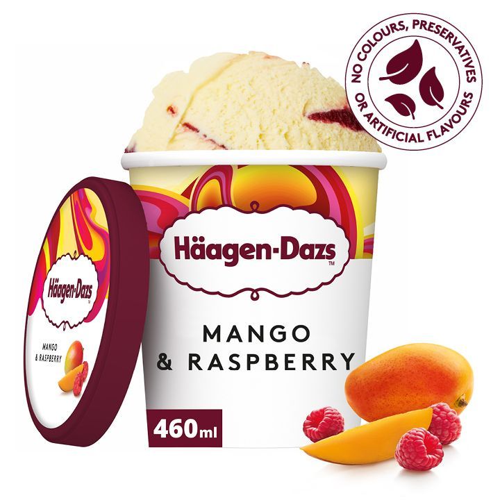 Haagen-Dazs Mango & Raspberry Ice Cream, 460ml