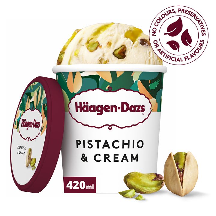 Haagen Dazs Pistachio & Cream Ice Cream, 420ml