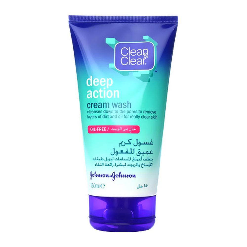 Clean & Clear Deep Action Cream Cleanser 150 ml