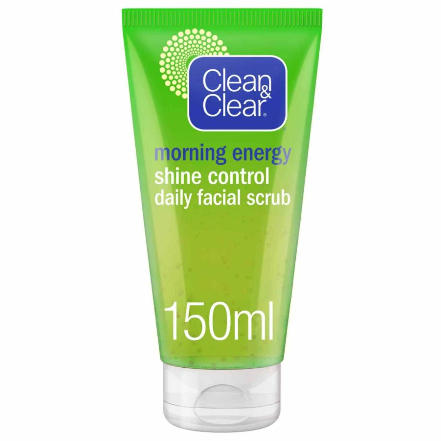 Clean & Clear Morning Energy Shine Control Daily Facial Scrub, 150ml