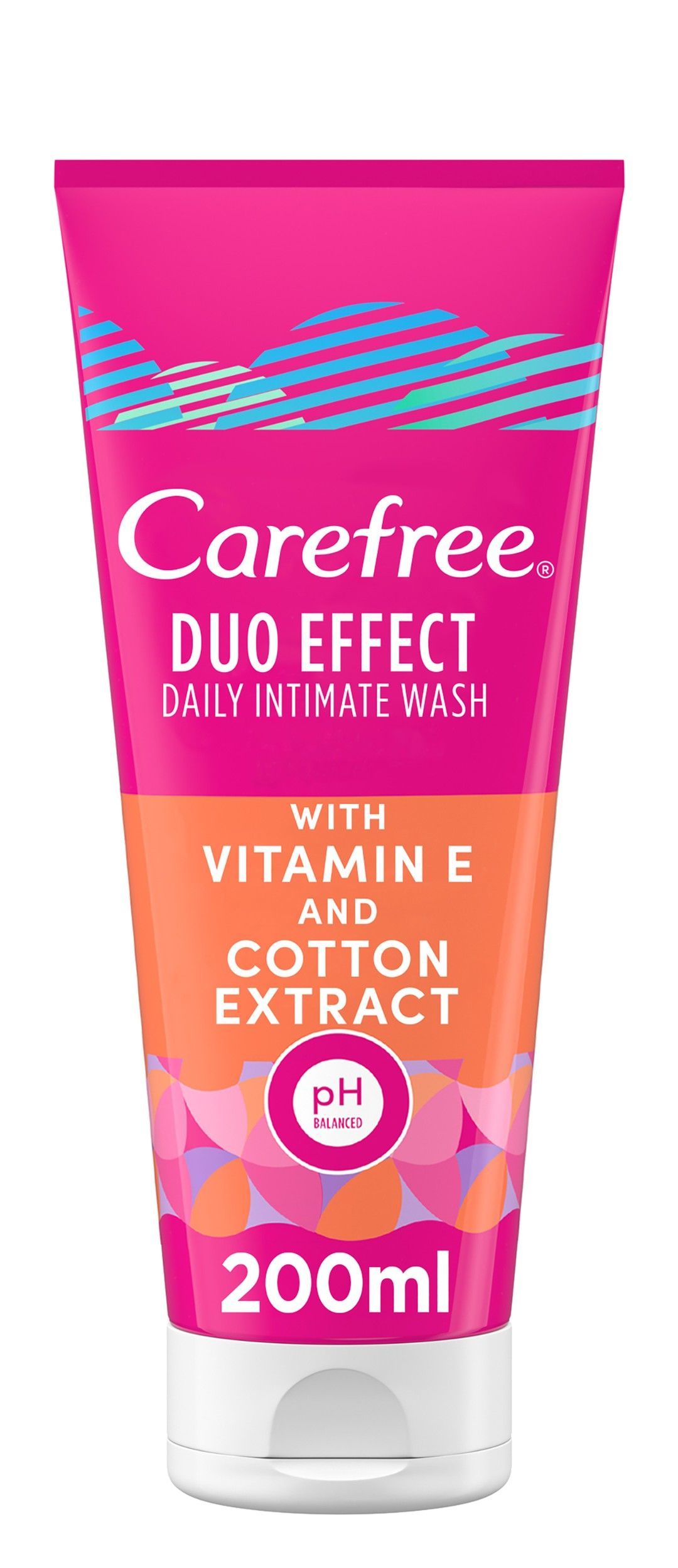 Carefree Intimate Wash with Vitamin E & Cotton Extract, 200ml