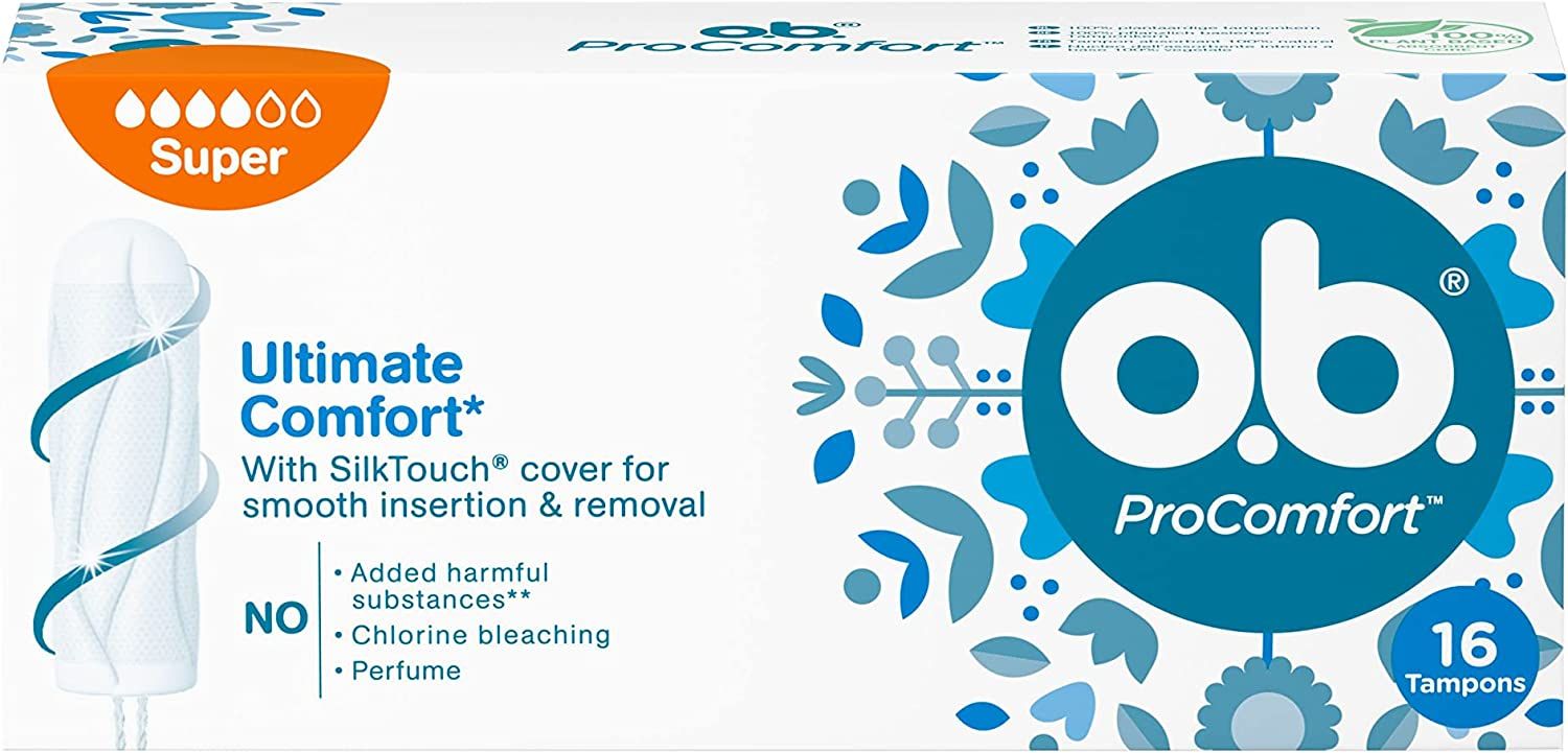 O.B. Procomfort Tampons Super, 16 Pieces