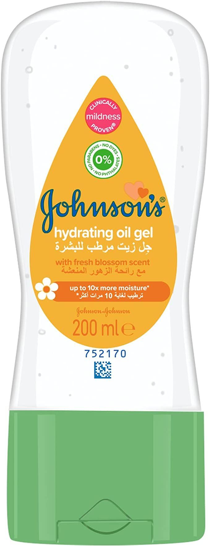 Johnson's Baby Moisturizing & Hydrating Body Oil Gel, 200ml