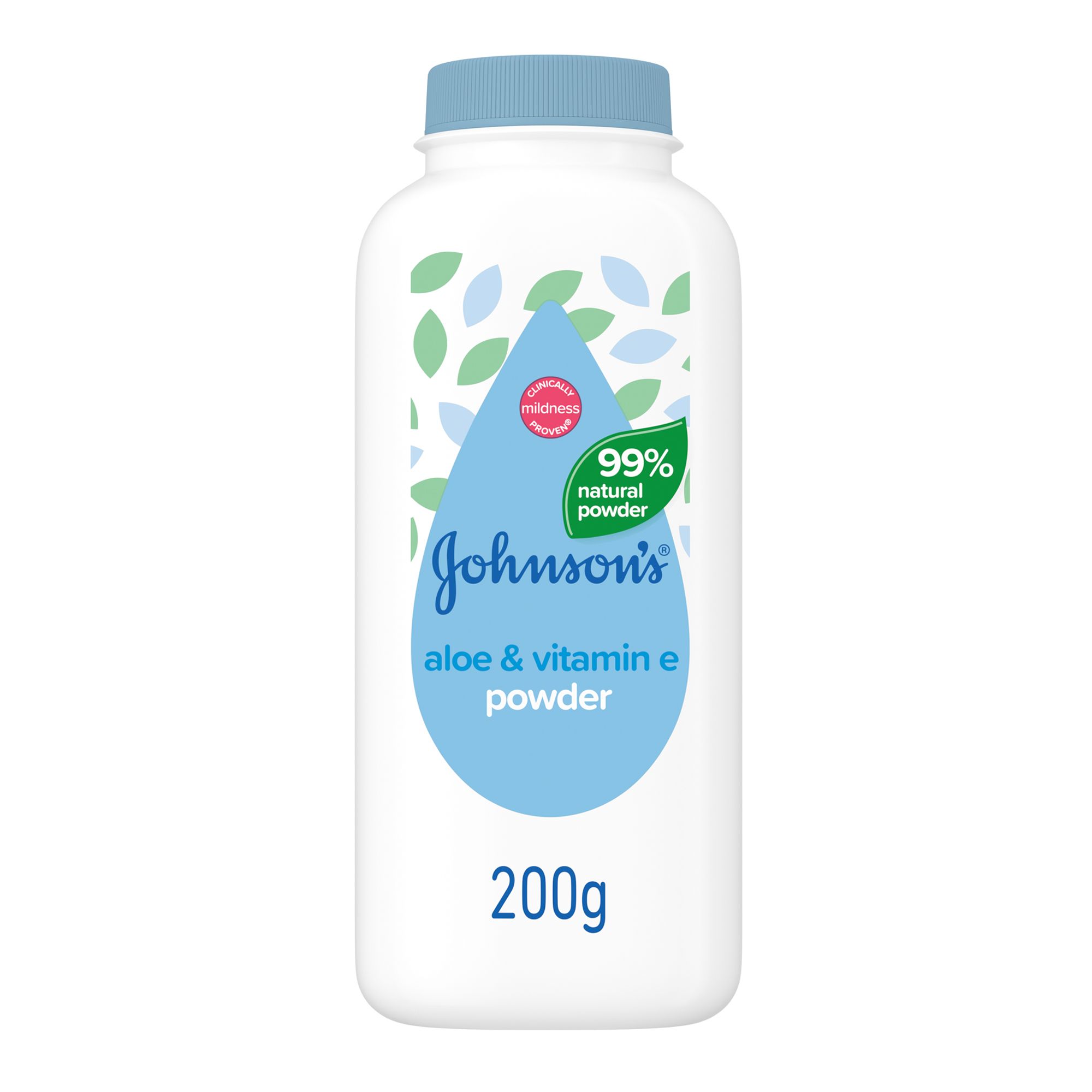 Johnson's Baby Aloe & Vitamin E Powder, 200g