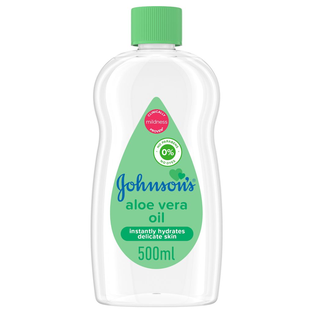 Johnson's Baby Oil with Aloe Vera, 500ml