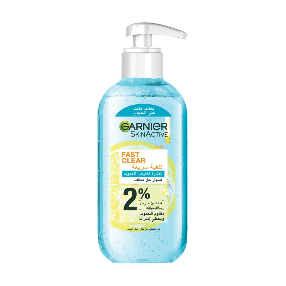 Garnier Fast Clear Vitamin C and Salicylic Acid Cleanser, 200ml